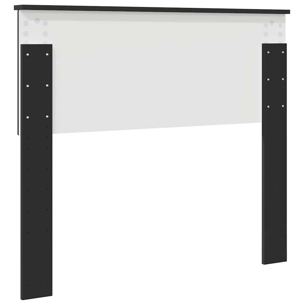 vidaXL Κεφαλάρι με κεφαλάρι Μαύρη Οξυά 100 cm Επεξεργασμένο ξύλο