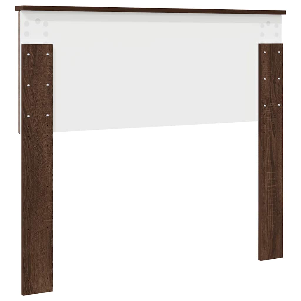 vidaXL Κεφαλάρι με κεφαλάρι Καφέ δρυς 100 cm Επεξεργασμένο ξύλο