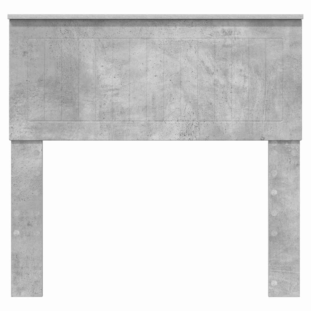 vidaXL Κεφαλάρι με κεφαλάρι Σκυρόδεμα Γκρι 90 cm Επεξεργασμένο ξύλο
