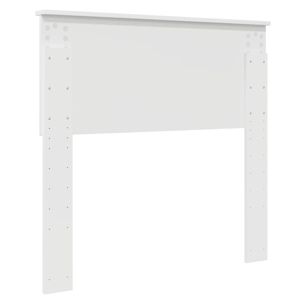 vidaXL Κεφαλάρι με κεφαλάρι Λαμπερό Λευκό 90 cm Επεξεργασμένο ξύλο