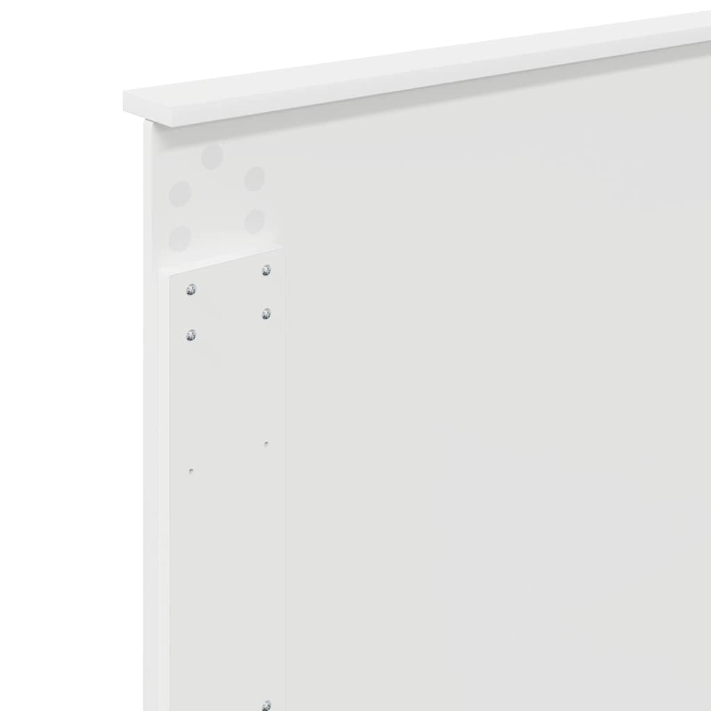 vidaXL Κεφαλάρι με κεφαλάρι Λευκό 80 cm Επεξεργασμένο ξύλο