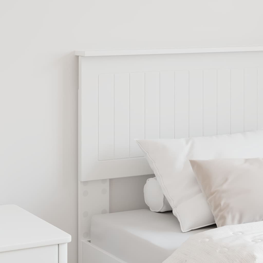 vidaXL Κεφαλάρι με κεφαλάρι Λευκό 80 cm Επεξεργασμένο ξύλο