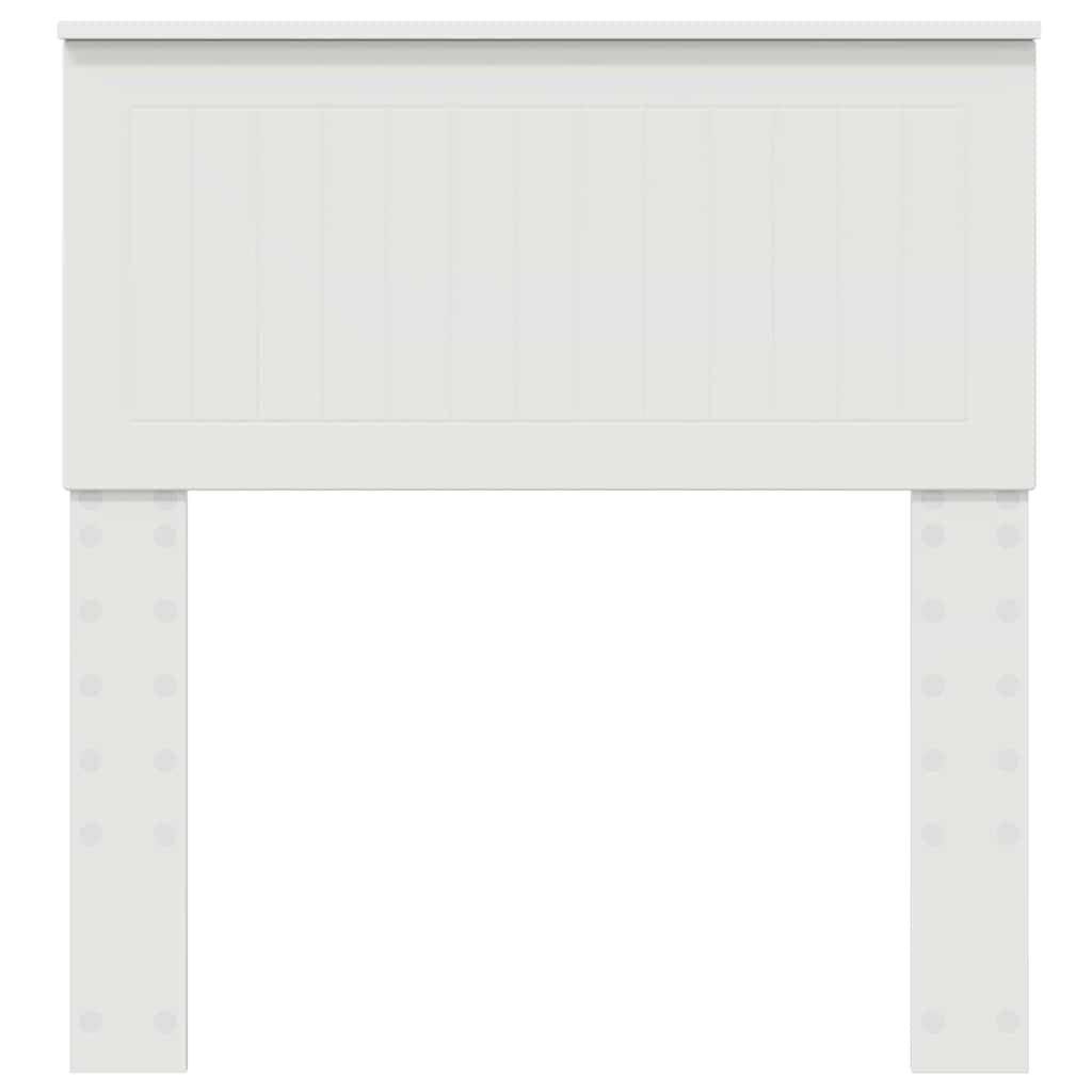 vidaXL Κεφαλάρι με κεφαλάρι Λευκό 80 cm Επεξεργασμένο ξύλο