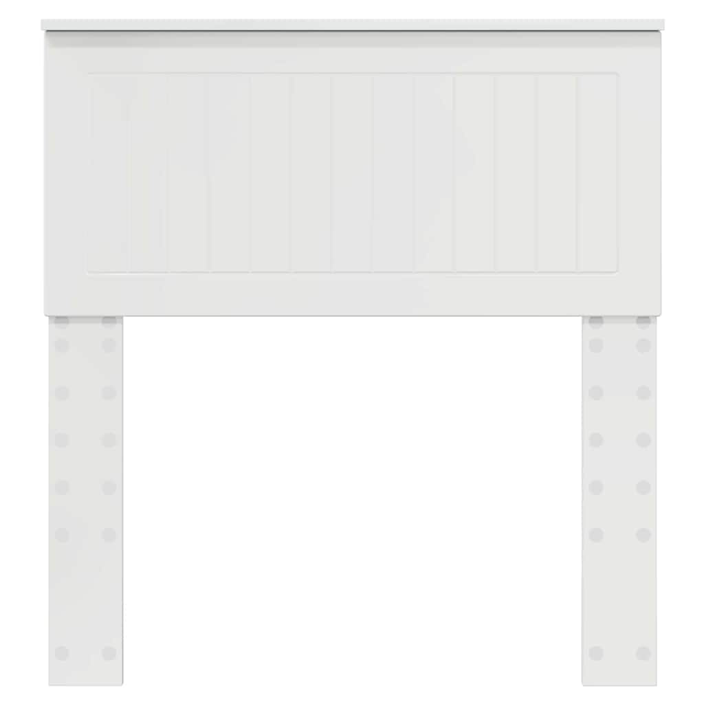 vidaXL Κεφαλάρι με κεφαλάρι Λαμπερό Λευκό 80 cm Επεξεργασμένο ξύλο