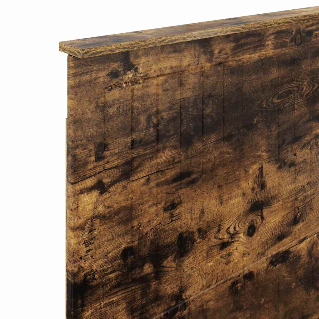 vidaXL Κεφαλάρι με κεφαλάρι Καπνιστό Δρύς 80 cm Επεξεργασμένο ξύλο