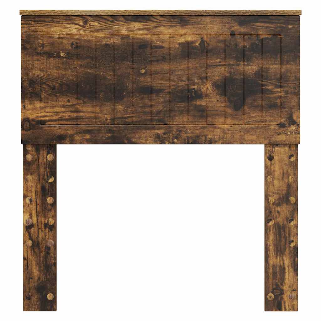 vidaXL Κεφαλάρι με κεφαλάρι Καπνιστό Δρύς 80 cm Επεξεργασμένο ξύλο