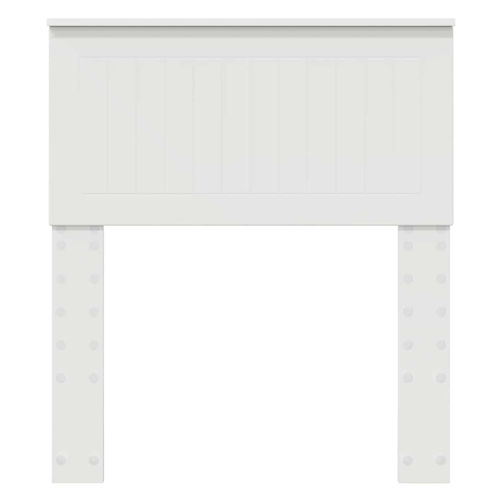 vidaXL Κεφαλάρι με κεφαλάρι Λευκό 75 cm Επεξεργασμένο ξύλο