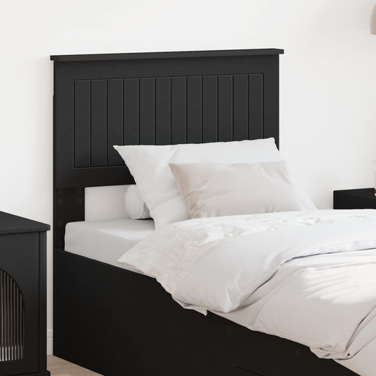 vidaXL Κεφαλάρι Μαύρη Οξυά Επεξεργασμένο ξύλο