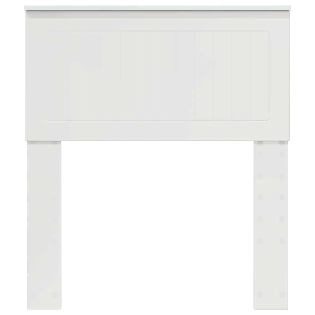 vidaXL Κεφαλάρι με κεφαλάρι Λαμπερό Λευκό 75 cm Επεξεργασμένο ξύλο
