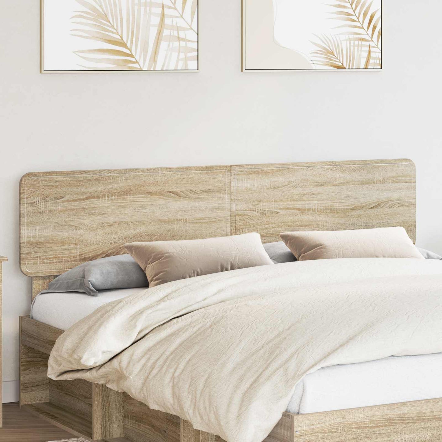 vidaXL Κεφαλάρι με κεφαλάρι Δρύς Sonoma 180 cm Επεξεργασμένο ξύλο