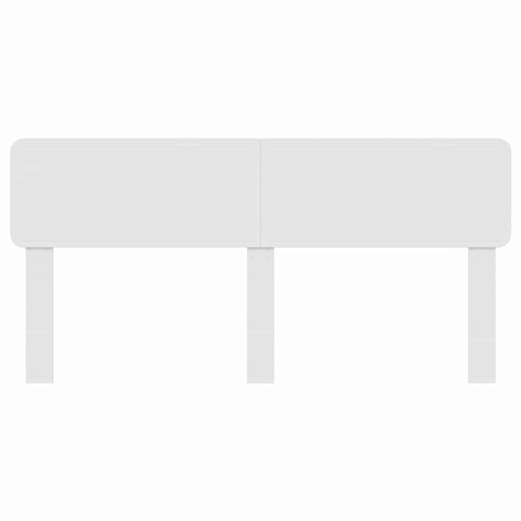 vidaXL Κεφαλάρι με κεφαλάρι Λαμπερό Λευκό 180 cm Επεξεργασμένο ξύλο
