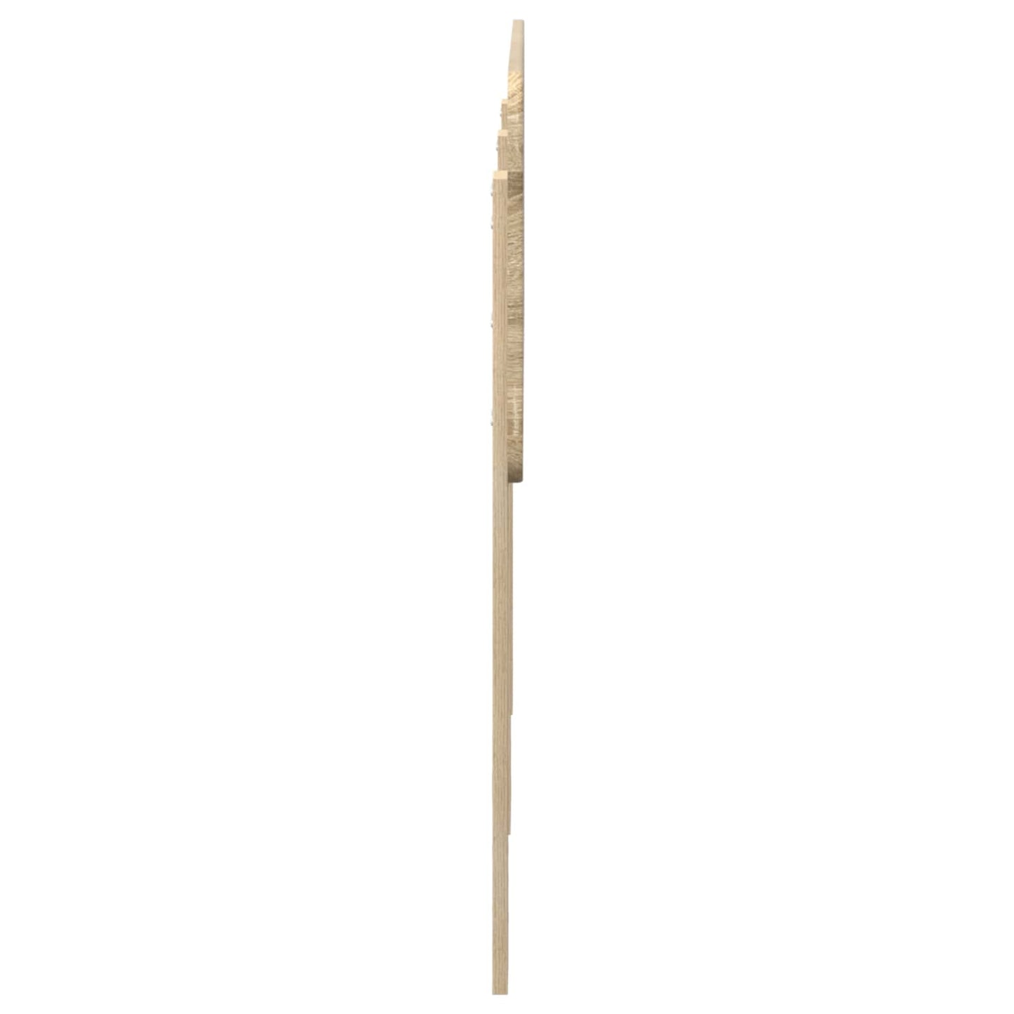 vidaXL Κεφαλάρι με κεφαλάρι Δρύς Sonoma 160 cm Επεξεργασμένο ξύλο