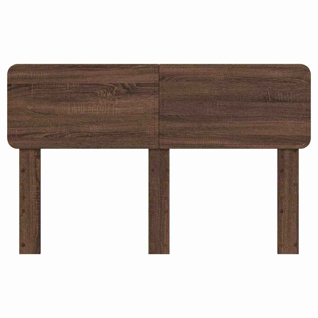 vidaXL Κεφαλάρι με κεφαλάρι Καφέ δρυς 160 cm Επεξεργασμένο ξύλο