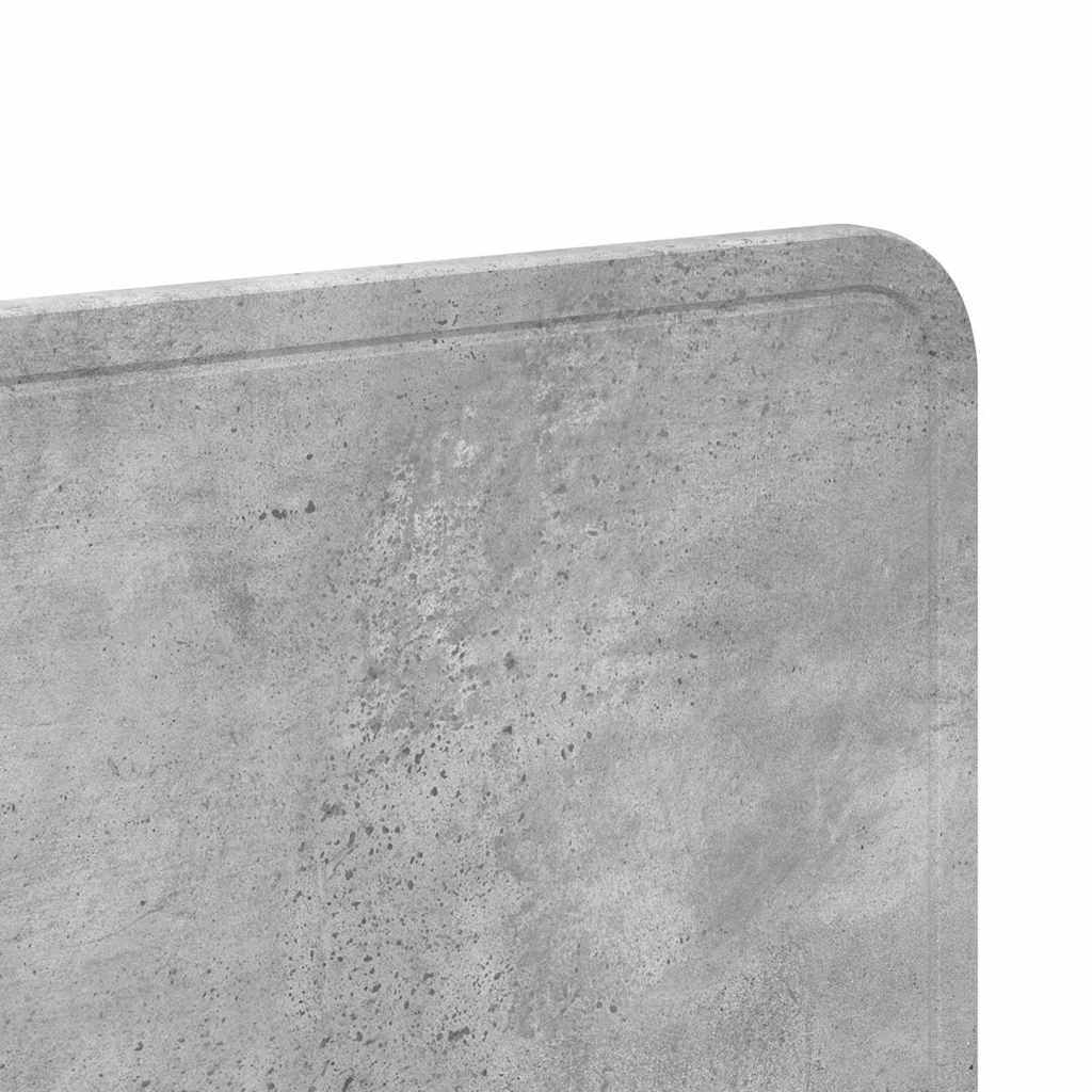 vidaXL Κεφαλάρι με κεφαλάρι Σκυρόδεμα Γκρι 150 cm Επεξεργασμένο ξύλο