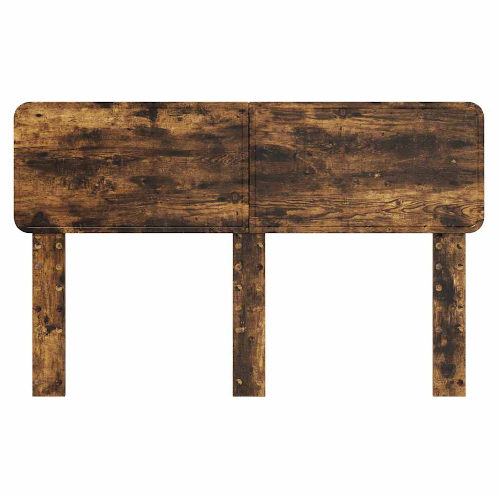 vidaXL Κεφαλάρι με κεφαλάρι Καπνιστό Δρύς 150 cm Επεξεργασμένο ξύλο