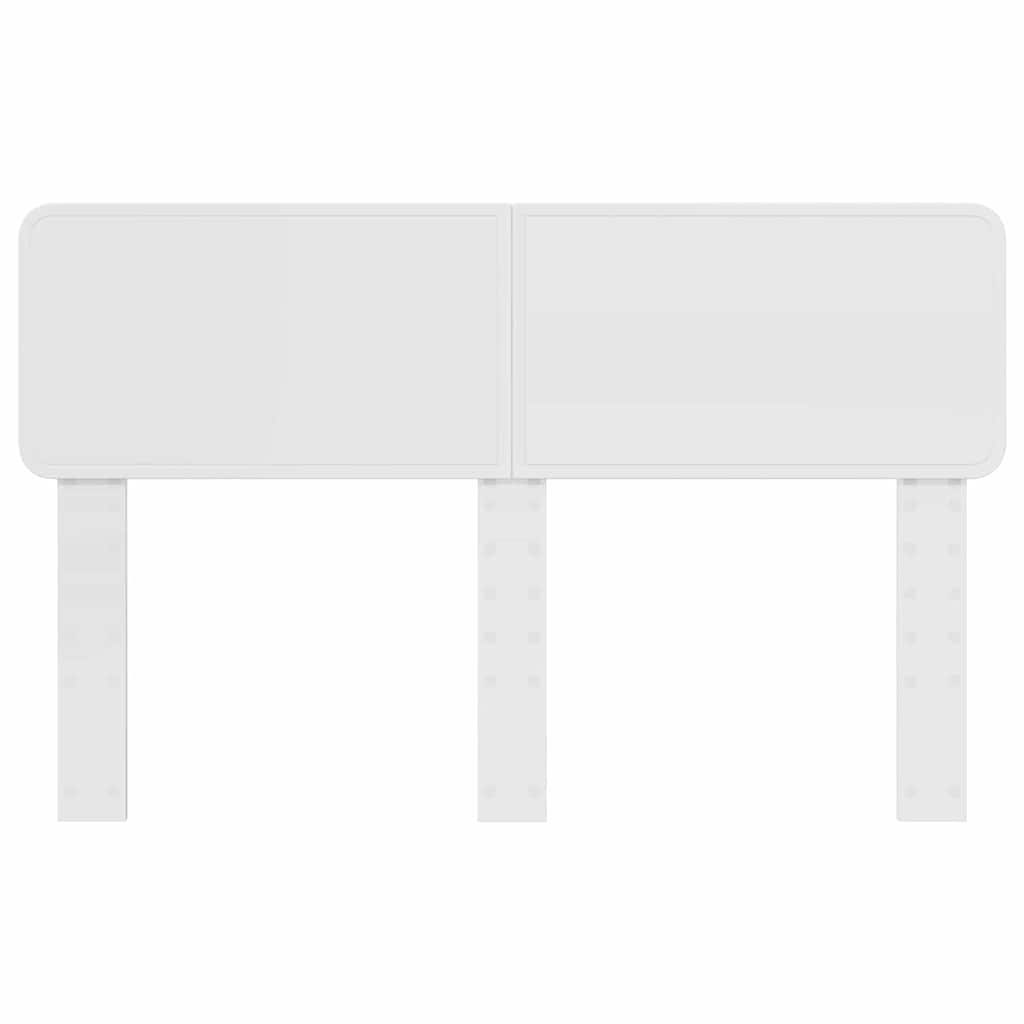vidaXL Κεφαλάρι με κεφαλάρι Λαμπερό Λευκό 140 cm Επεξεργασμένο ξύλο