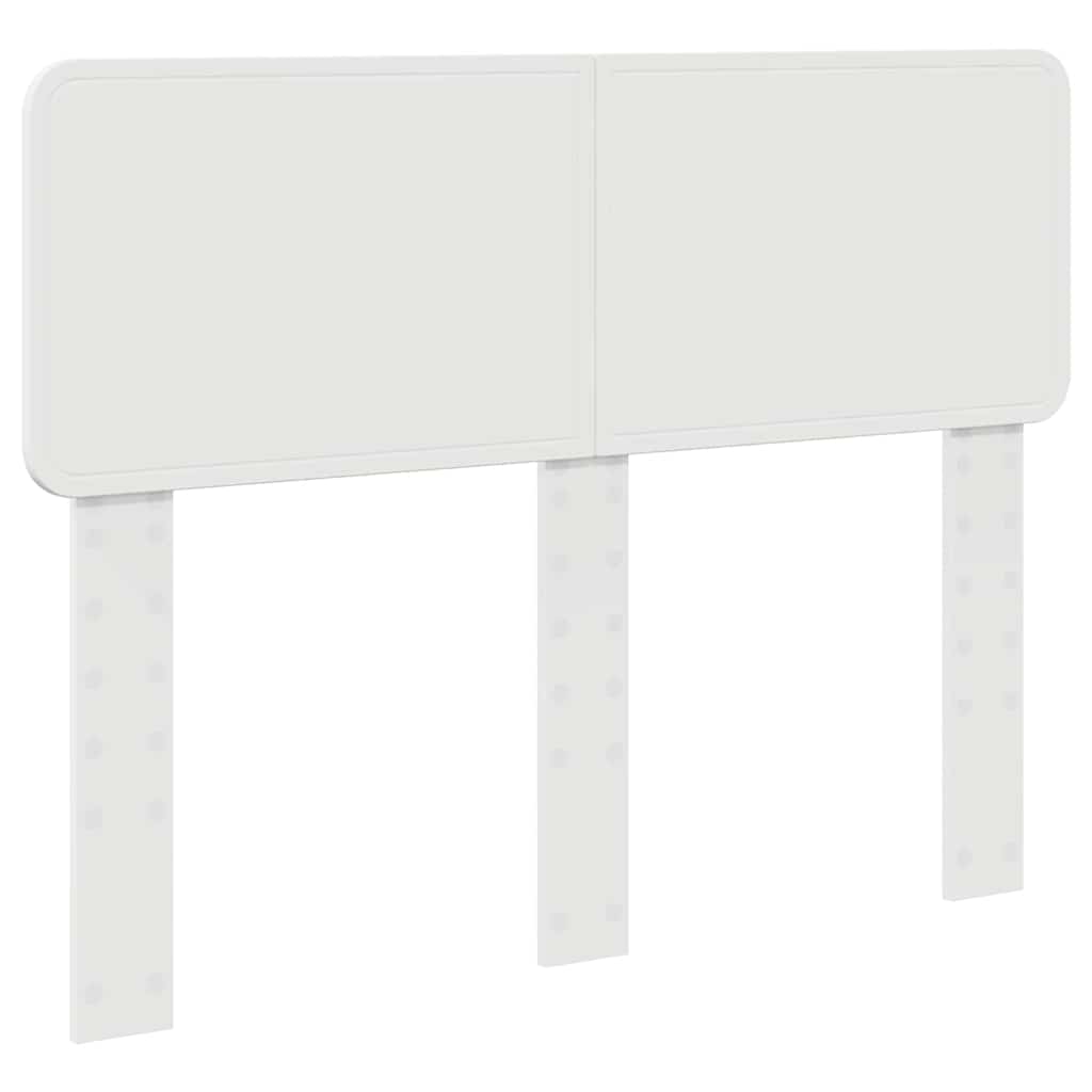 vidaXL Κεφαλάρι με κεφαλάρι Λευκό 135 cm Επεξεργασμένο ξύλο