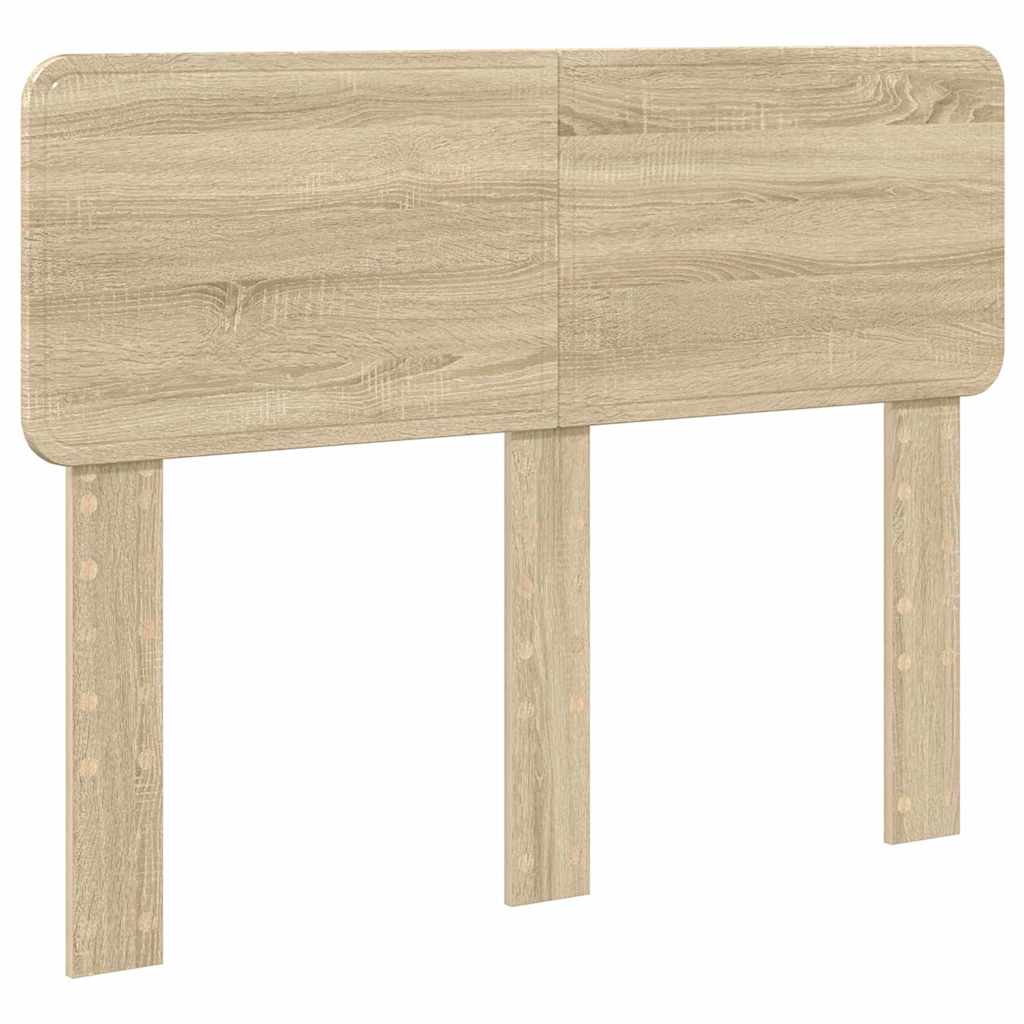 vidaXL Κεφαλάρι με κεφαλάρι Δρύς Sonoma 135 cm Επεξεργασμένο ξύλο