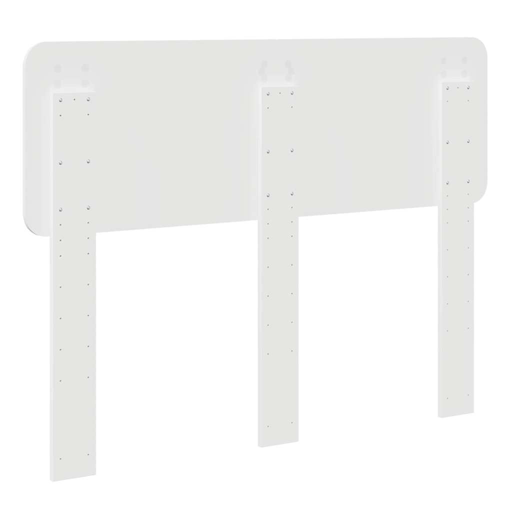 vidaXL Κεφαλάρι με κεφαλάρι Λευκό 120 cm Επεξεργασμένο ξύλο