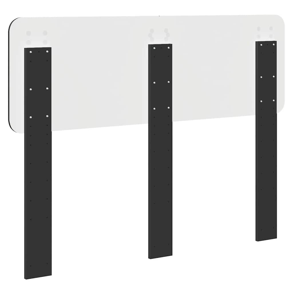 vidaXL Κεφαλάρι με κεφαλάρι Μαύρη Οξυά 120 cm Επεξεργασμένο ξύλο