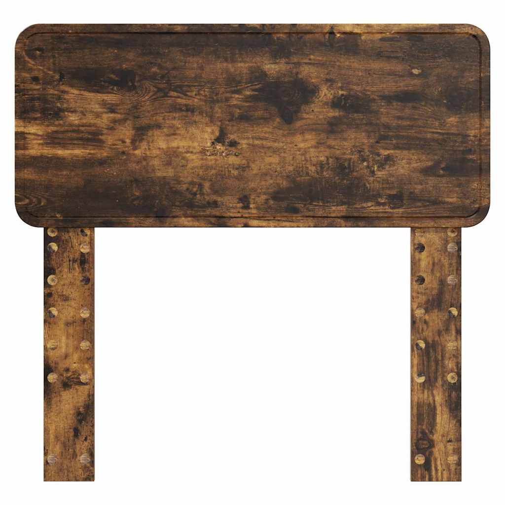 vidaXL Κεφαλάρι με κεφαλάρι Καπνιστό Δρύς 100 cm Επεξεργασμένο ξύλο