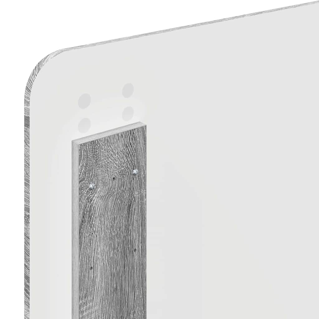 vidaXL Κεφαλάρι με κεφαλάρι Γκρίζο Σονομα 80 cm Επεξεργασμένο ξύλο