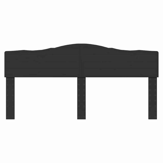 vidaXL Κεφαλάρι με κεφαλάρι Μαύρη Οξυά 200 cm Επεξεργασμένο ξύλο