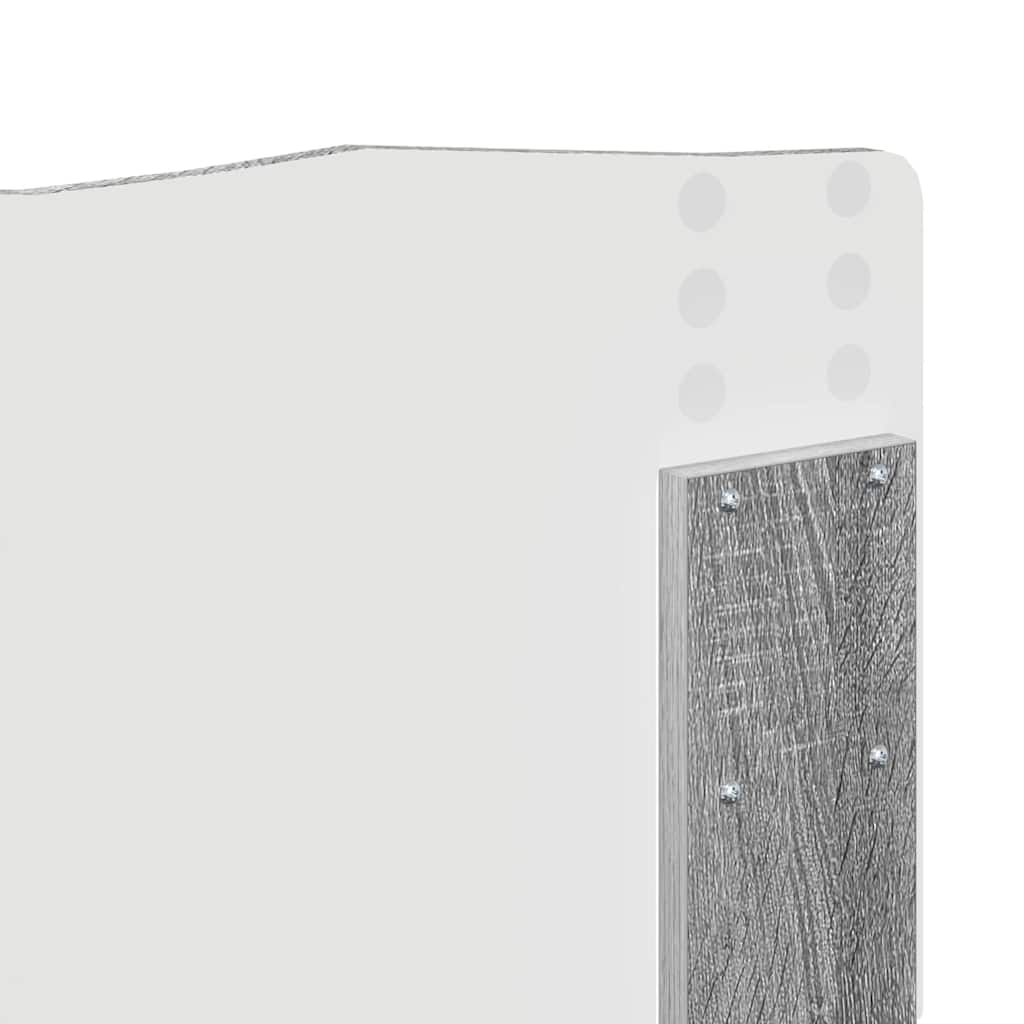 vidaXL Κεφαλάρι με κεφαλάρι Γκρίζο Σονομα 200 cm Επεξεργασμένο ξύλο