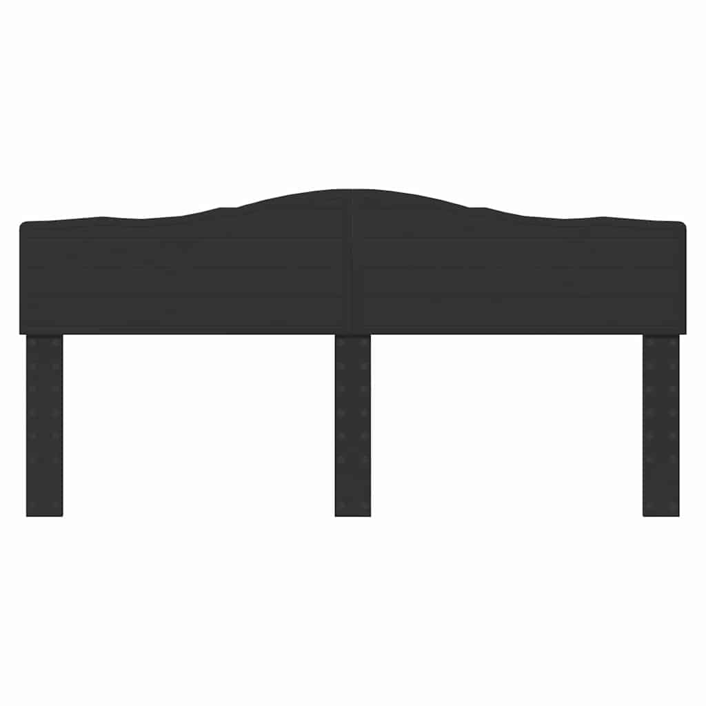 vidaXL Κεφαλάρι με κεφαλάρι Μαύρη Οξυά 180 cm Επεξεργασμένο ξύλο
