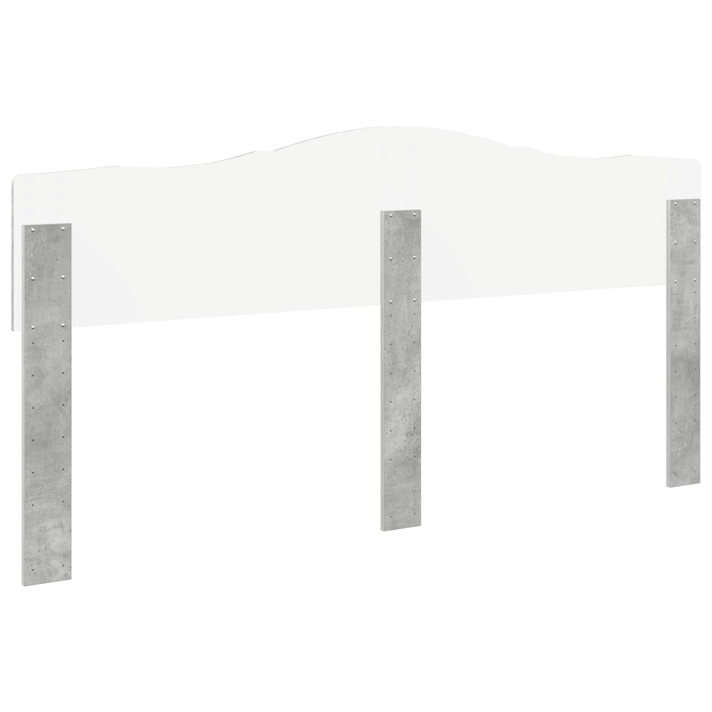 vidaXL Κεφαλάρι με κεφαλάρι Σκυρόδεμα Γκρι 180 cm Επεξεργασμένο ξύλο