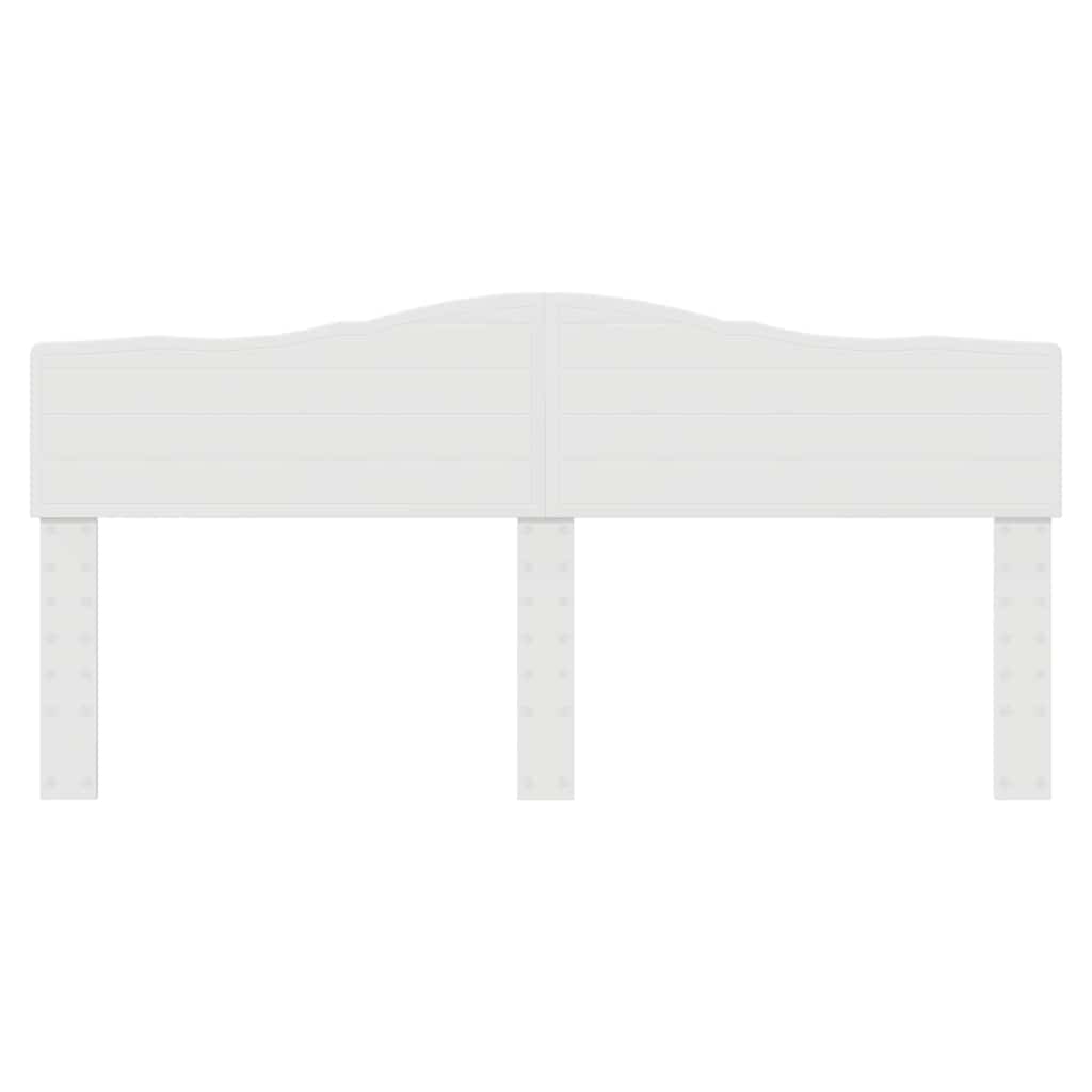 vidaXL Κεφαλάρι με κεφαλάρι Λαμπερό Λευκό 180 cm Επεξεργασμένο ξύλο