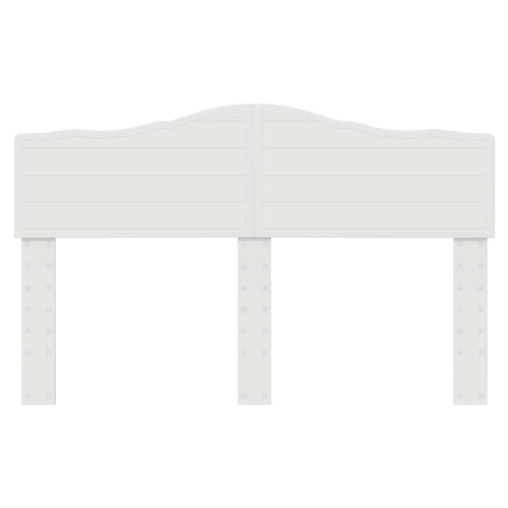 vidaXL Κεφαλάρι με κεφαλάρι Λαμπερό Λευκό 160 cm Επεξεργασμένο ξύλο