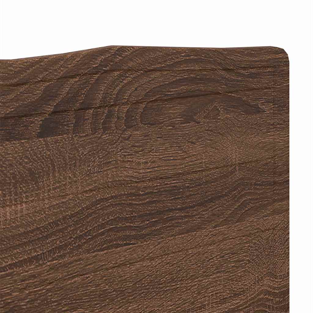 vidaXL Κεφαλάρι με κεφαλάρι Καφέ δρυς 160 cm Επεξεργασμένο ξύλο