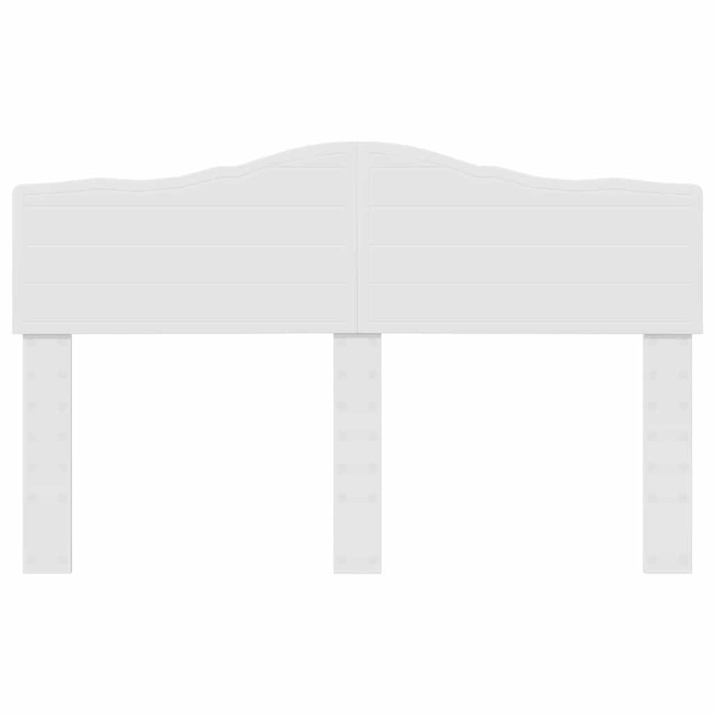 vidaXL Κεφαλάρι με κεφαλάρι Λευκό 150 cm Επεξεργασμένο ξύλο