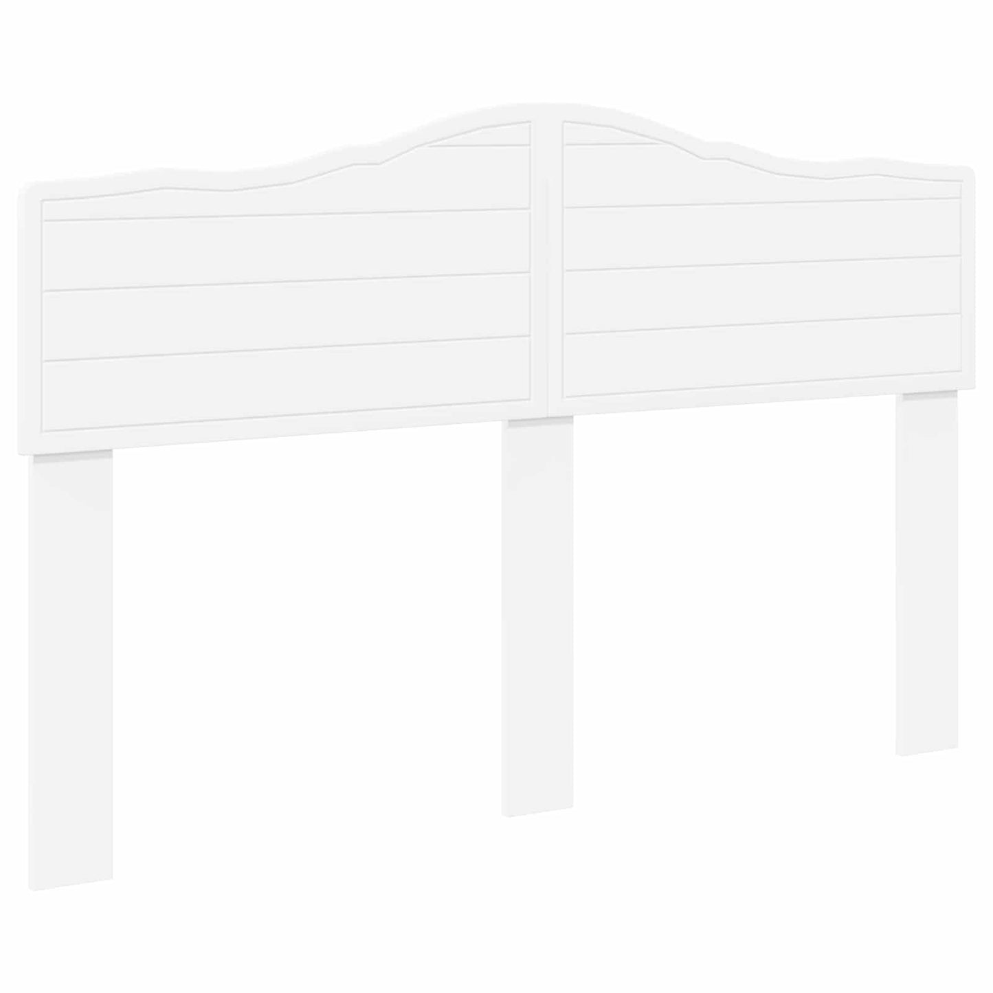 vidaXL Κεφαλάρι με κεφαλάρι Λευκό 140 cm Επεξεργασμένο ξύλο