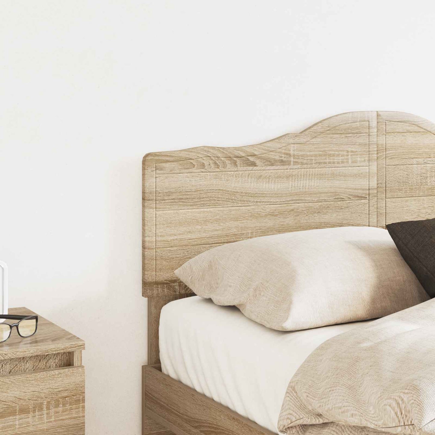 vidaXL Κεφαλάρι με κεφαλάρι Δρύς Sonoma 135 cm Επεξεργασμένο ξύλο
