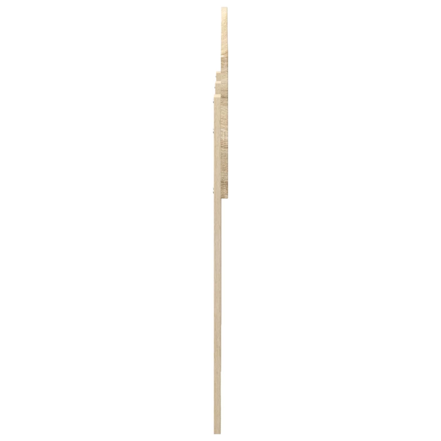 vidaXL Κεφαλάρι με κεφαλάρι Δρύς Sonoma 135 cm Επεξεργασμένο ξύλο