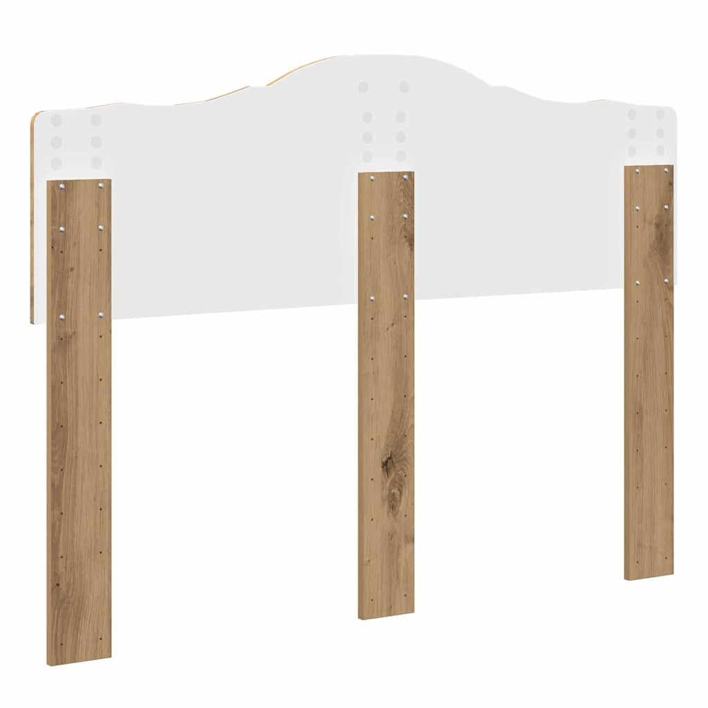 vidaXL Κεφαλάρι με κεφαλάρι Artisan Oak 120 cm Επεξεργασμένο ξύλο