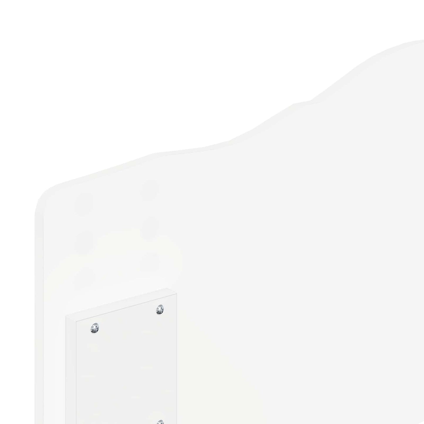 vidaXL Κεφαλάρι με κεφαλάρι Λευκό 100 cm Επεξεργασμένο ξύλο