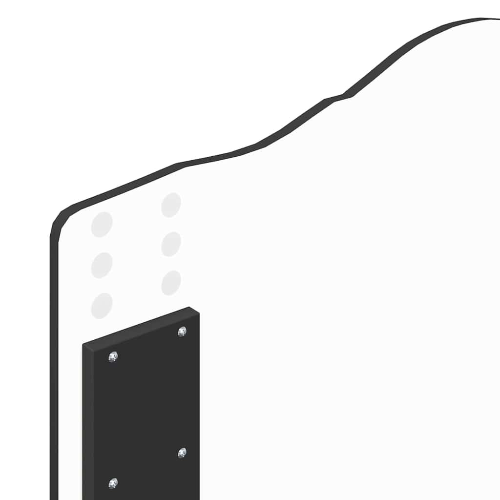 vidaXL Κεφαλάρι με κεφαλάρι Μαύρη Οξυά 100 cm Επεξεργασμένο ξύλο