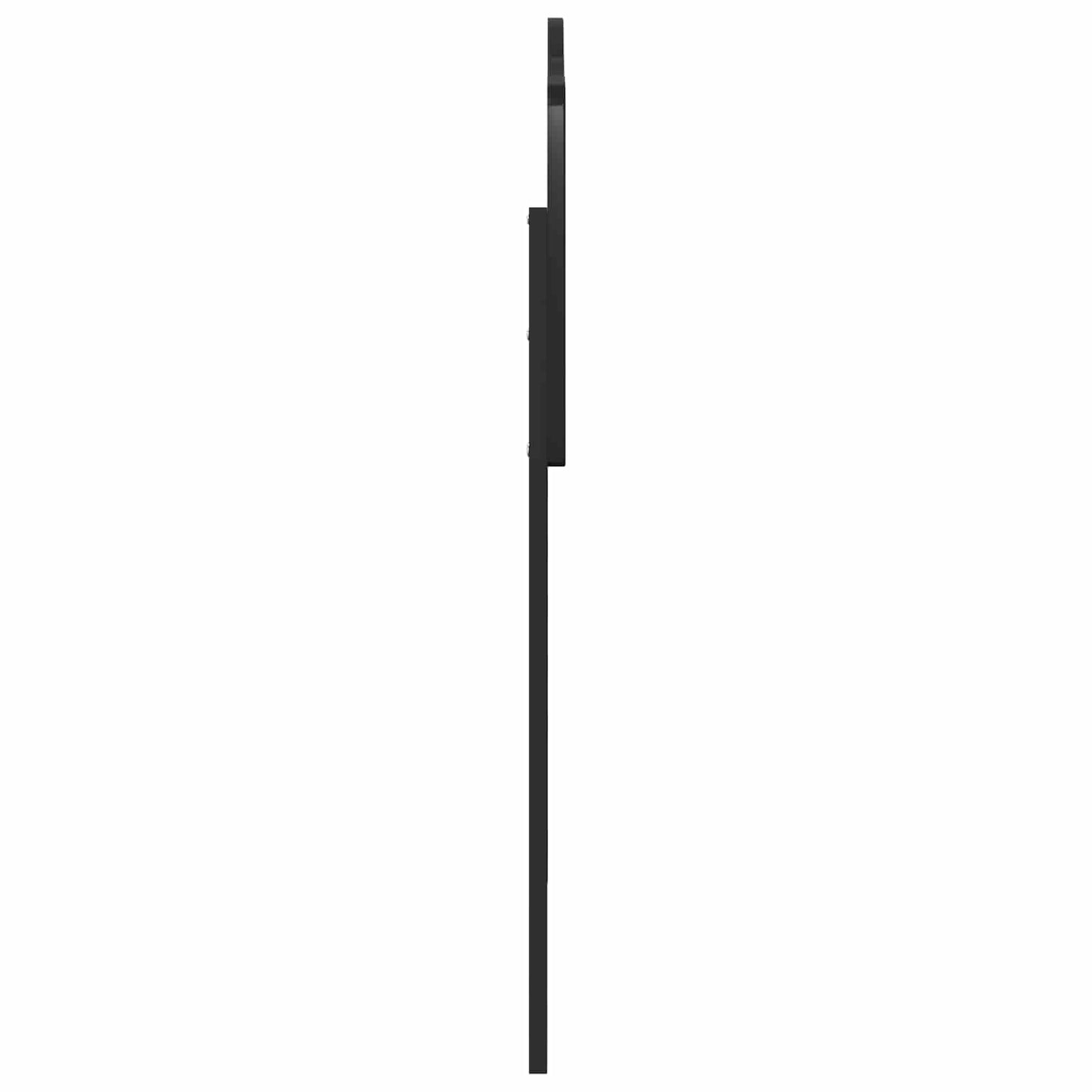 vidaXL Κεφαλάρι με κεφαλάρι Μαύρη Οξυά 100 cm Επεξεργασμένο ξύλο