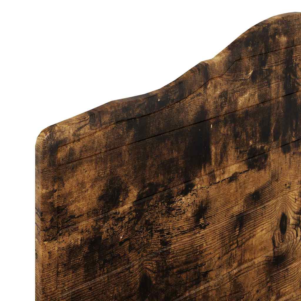 vidaXL Κεφαλάρι με κεφαλάρι Καπνιστό Δρύς 100 cm Επεξεργασμένο ξύλο