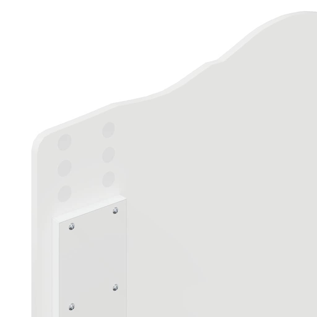 vidaXL Κεφαλάρι με κεφαλάρι Λευκό 90 cm Επεξεργασμένο ξύλο