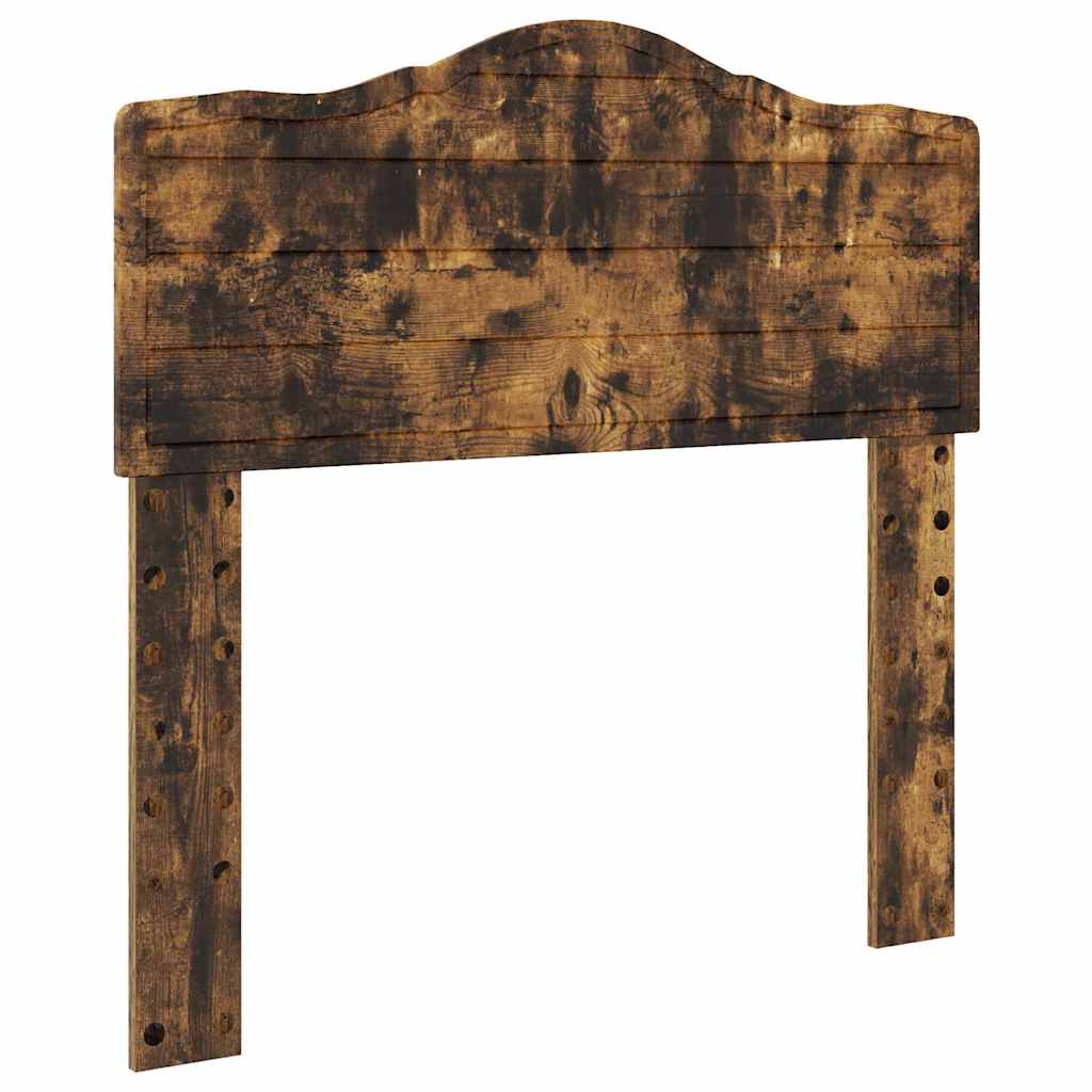 vidaXL Κεφαλάρι με κεφαλάρι Καπνιστό Δρύς 90 cm Επεξεργασμένο ξύλο