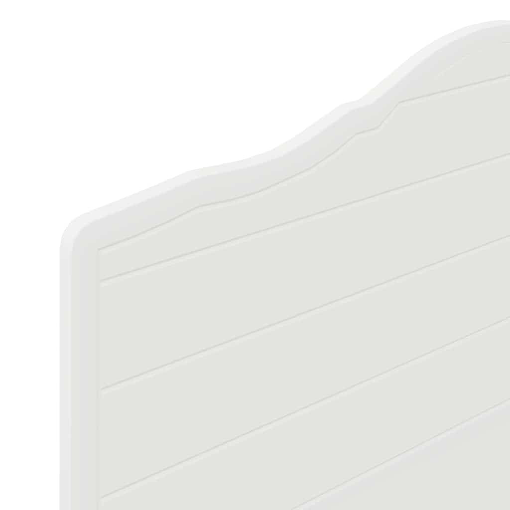 vidaXL Κεφαλάρι με κεφαλάρι Λευκό 80 cm Επεξεργασμένο ξύλο