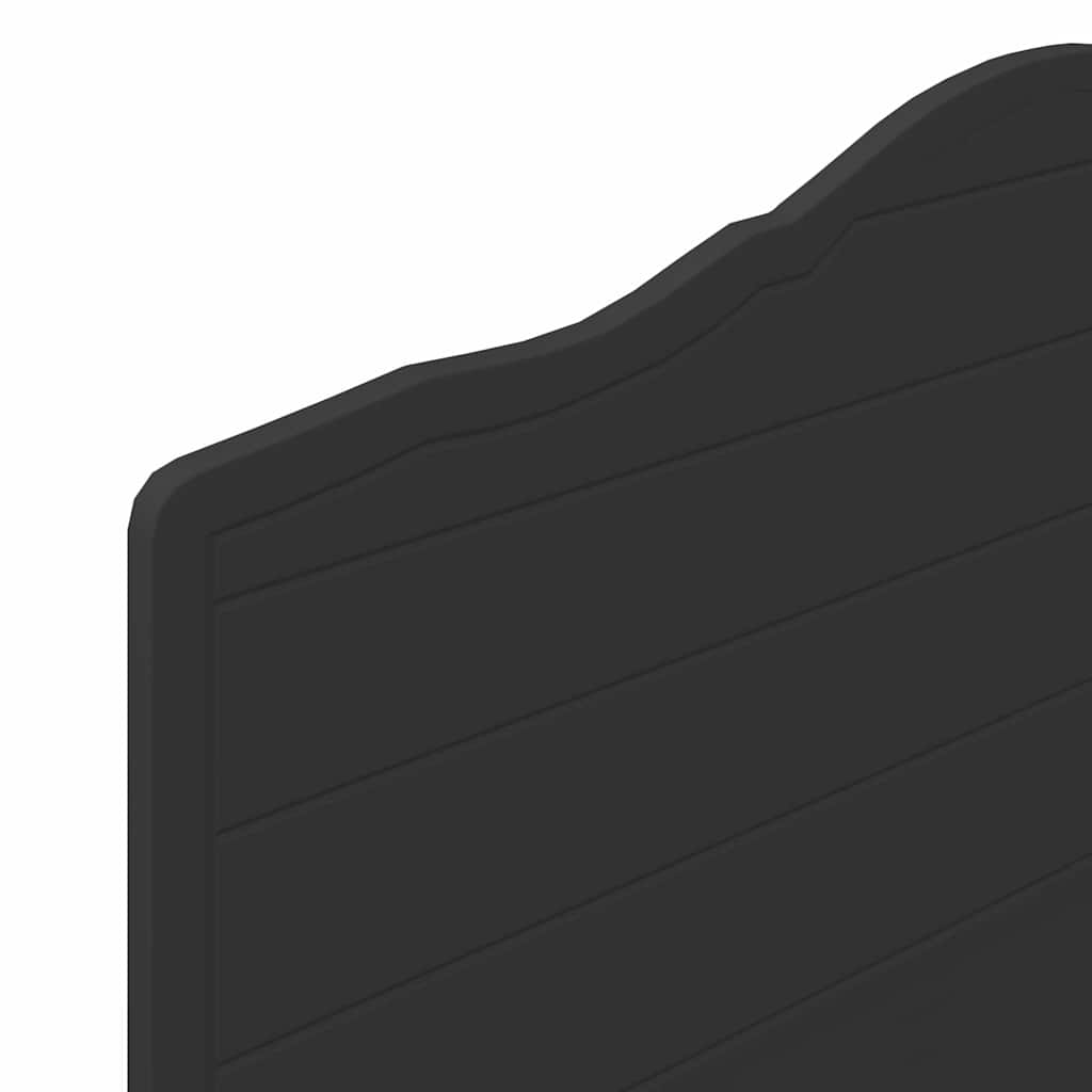vidaXL Κεφαλάρι με κεφαλάρι Μαύρη Οξυά 75 cm Επεξεργασμένο ξύλο