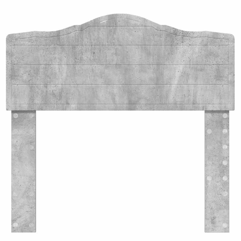 vidaXL Κεφαλάρι με κεφαλάρι Σκυρόδεμα Γκρι 75 cm Επεξεργασμένο ξύλο