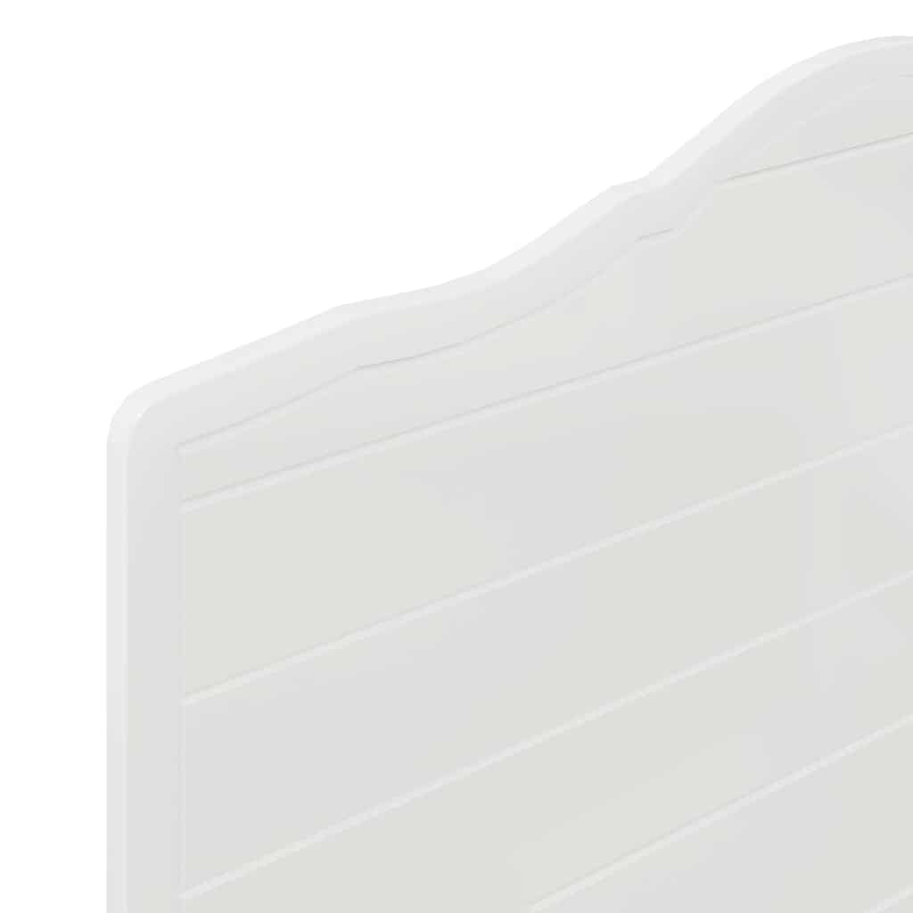 vidaXL Κεφαλάρι με κεφαλάρι Λαμπερό Λευκό 75 cm Επεξεργασμένο ξύλο