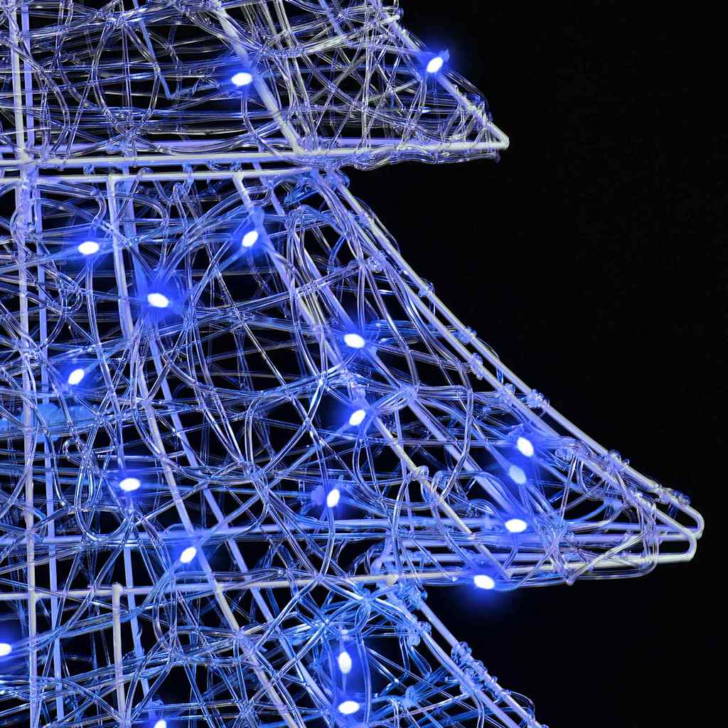 vidaXL Χριστουγεννιάτικο Δέντρο με 100 LED Μπλε 120 cm Ακρυλικό