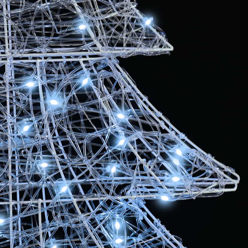 vidaXL Χριστουγεννιάτικο Δέντρο με 160 LED Ψυχρό λευκό 150 cm Ακρυλικό